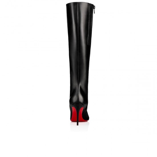 Christian Louboutin Eloise Botta 85mm Calf Knee High Boots Black Women