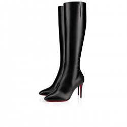 Christian Louboutin Eloise Botta 85mm Calf Knee High Boots Black Women