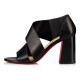 Christian Louboutin Fibi 85mm Leather Sandals Black Women