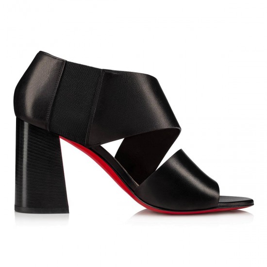 Christian Louboutin Fibi 85mm Leather Sandals Black Women