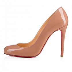 Christian Louboutin Fifille 100mm Patent Leather Pumps Nude Women