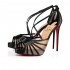 Christian Louboutin Filamenta 120mm Leather Sandals Version Black Women