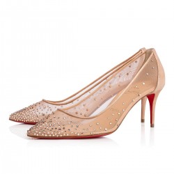 Christian Louboutin Follies Strass 70mm Strass Sparkly Heels Version Light Silk Women