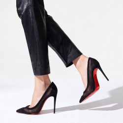 Christian Louboutin Galativi 100mm Classic Fabric Pumps Black Women