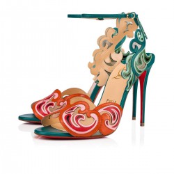 Christian Louboutin Himaya 100mm Leather Sandals Version Multi Women