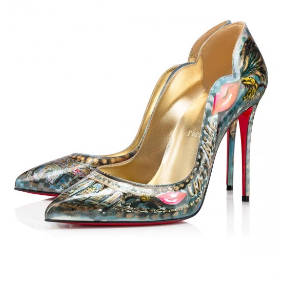 Christian Louboutin Hot Chick 100mm Patent Pumps Multicolor Women