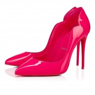 Christian Louboutin Hot Chick 100mm Patent Leather Pumps Pink Women