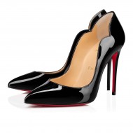 Christian Louboutin Hot Chick 100mm Patent Leather Pumps Black Women