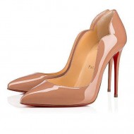 Christian Louboutin Hot Chick 100mm Patent Leather Pumps Nude Women