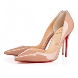 Christian Louboutin Iriza 100mm Patent Leather Pumps Nude Women