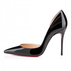 Christian Louboutin Iriza 100mm Patent Leather Pumps Black Women