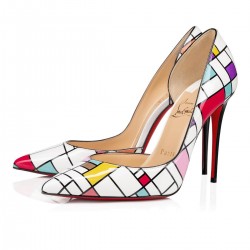 Christian Louboutin Iriza 100 mm Patent Leather Pumps Multi Women