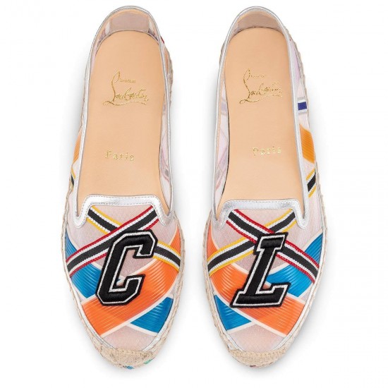 Christian Louboutin Ivy Espafun Rete Espadrilles Version Multi Women