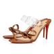 Christian Louboutin Just Nodo 85mm Patent Mules Nude 4 Women