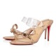 Christian Louboutin Just Nodo 85mm Patent Mules Nude 1 Women