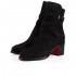 Christian Louboutin Karistrap 70mm Suede Ankle Boots Black Women