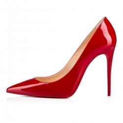 Christian Louboutin Kate 100mm Patent Leather Pumps Loubi Women