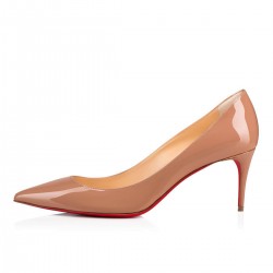Christian Louboutin Kate 70mm Patent Leather Pumps Nude Women