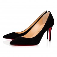 Christian Louboutin Kate 85mm Suede Pumps Black Women