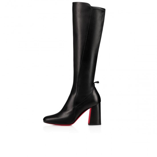 Christian Louboutin Kronobotte 85mm Calf Knee High Boots Black Women