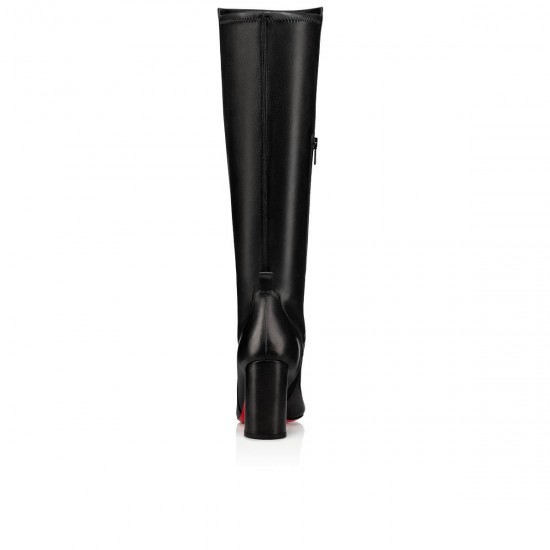 Christian Louboutin Kronobotte 85mm Calf Knee High Boots Black Women