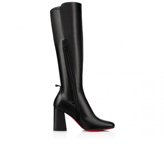 Christian Louboutin Kronobotte 85mm Calf Knee High Boots Black Women