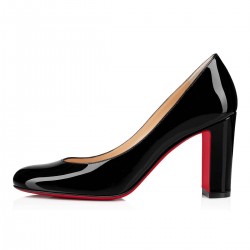 Christian Louboutin Lady Gena 85mm Patent Leather Pumps Black Women