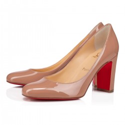 Christian Louboutin Lady Gena 85mm Patent Pumps Nude Women