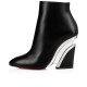 Christian Louboutin Levitibootie 100mm Calf Ankle Boots Black Women