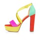 Christian Louboutin Loubi Bee Alta 130mm Suede Platform Sandals Version Multi Women