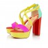 Christian Louboutin Loubi Bee Alta 130mm Suede Platform Sandals Version Multi Women