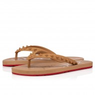 Christian Louboutin Loubi Flip Donna Rubb Flip Flops Nude 2 Women