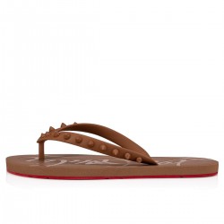 Christian Louboutin Loubi Flip Donna Rubb Flip Flops Nude 5 Women