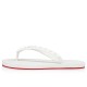 Christian Louboutin Loubi Flip Donna Leather Flip Flops White Women