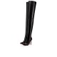 Christian Louboutin Louise X 100mm Leather Thigh High Boots Black Women