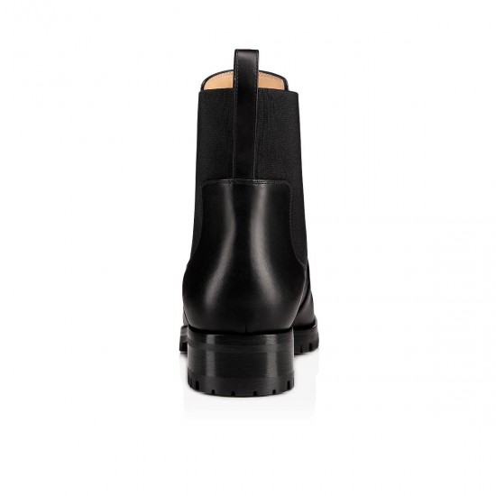 Christian Louboutin Marchacroche Leather Chelsea Boots Black Women