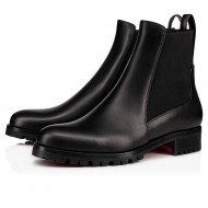 Christian Louboutin Marchacroche Leather Chelsea Boots Black Women