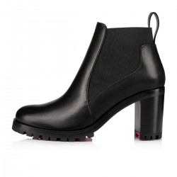 Christian Louboutin Marchacroche 70mm Leather Chelsea Boots Black Women