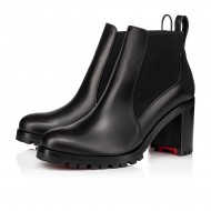 Christian Louboutin Marchacroche 70mm Leather Chelsea Boots Black Women