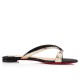 Christian Louboutin Minimeyer Calf Flip Flops Black Women