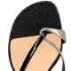 Christian Louboutin Minimeyer Calf Flip Flops Black Women