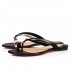 Christian Louboutin Minimeyer Calf Flip Flops Black Women