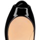 Christian Louboutin New Very Prive 100mm Patent Leather Peep Toe Pumps Black Women