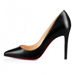 Christian Louboutin Pigalle 100mm Leather Pumps Black Women