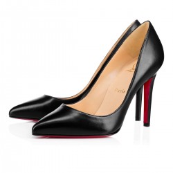 Christian Louboutin Pigalle 100mm Leather Pumps Black Women