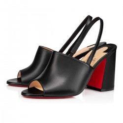 Christian Louboutin Pigasling 85mm Leather Sandals Black Women