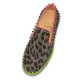 Christian Louboutin Pik Boat Leo Reflex Slip On Sneakers Multicolor Women