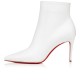Christian Louboutin So Kate Booty 85mm Calf Ankle Boots White Women