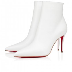 Christian Louboutin So Kate Booty 85mm Calf Ankle Boots White Women