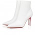 Christian Louboutin So Kate Booty 85mm Calf Ankle Boots White Women